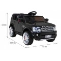Land Rover Discovery Autko elektryczne dla dzieci Czarny SUV + Pilot