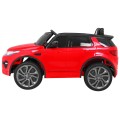 Land Rover Discovery dla dzieci Czerwony + Pilot + 5-pkt pasy + Regulacja siedzenia + EVA + MP3 LED