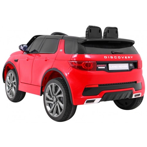Land Rover Discovery dla dzieci Czerwony + Pilot + 5-pkt pasy + Regulacja siedzenia + EVA + MP3 LED