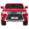 Lexus LX570 Lakierowane Autko dla 2 dzieci Czerwony SUV + Pilot