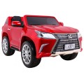Lexus LX570 Lakierowane Autko dla 2 dzieci Czerwony SUV + Pilot