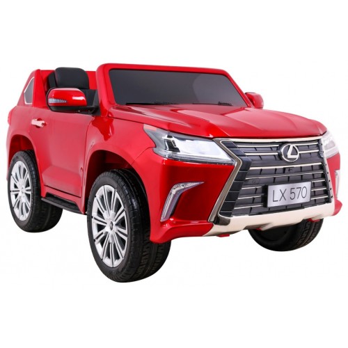 Lexus LX570 Lakierowane Autko dla 2 dzieci Czerwony SUV + Pilot