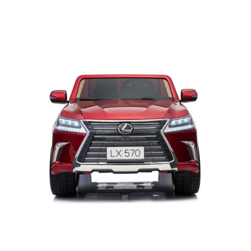 Lexus LX570 Lakierowane Autko dla 2 dzieci Czerwony SUV + Pilot