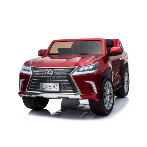 Lexus LX570 Lakierowane Autko dla 2 dzieci Czerwony SUV + Pilot