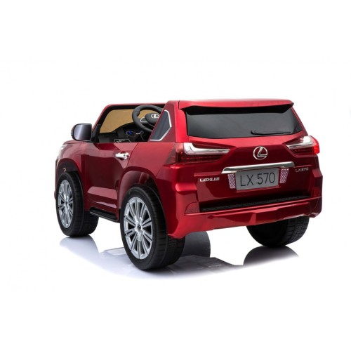 Lexus LX570 Lakierowane Autko dla 2 dzieci Czerwony SUV + Pilot