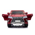 Lexus LX570 Lakierowane Autko dla 2 dzieci Czerwony SUV + Pilot