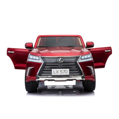 Lexus LX570 Lakierowane Autko dla 2 dzieci Czerwony SUV + Pilot