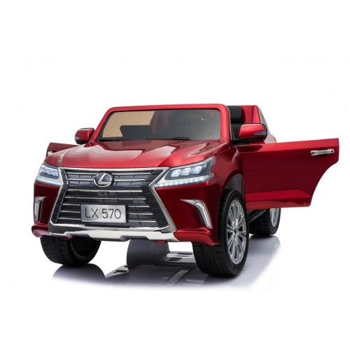 Lexus LX570 Lakierowane Autko dla 2 dzieci Czerwony SUV + Pilot