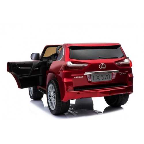 Lexus LX570 Lakierowane Autko dla 2 dzieci Czerwony SUV + Pilot