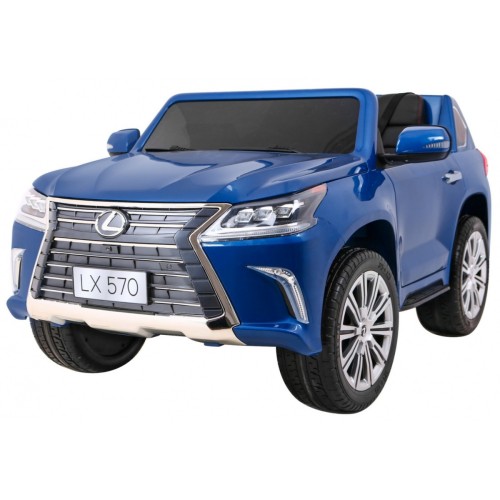 Lexus LX570 Lakierowane Autko dla 2 dzieci Niebieski  SUV + Pilot