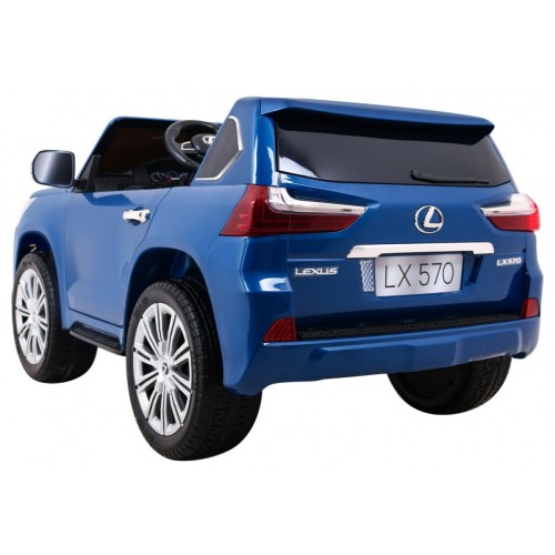 Lexus LX570 Lakierowane Autko dla 2 dzieci Niebieski  SUV + Pilot