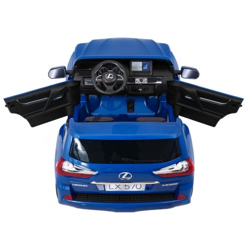 Lexus LX570 Lakierowane Autko dla 2 dzieci Niebieski  SUV + Pilot