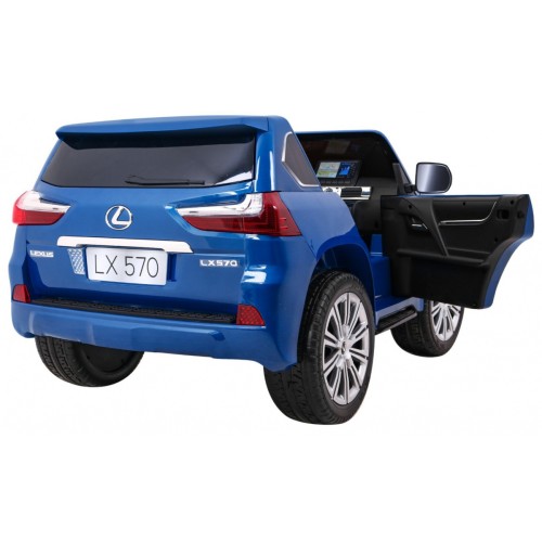 Lexus LX570 Lakierowane Autko dla 2 dzieci Niebieski  SUV + Pilot