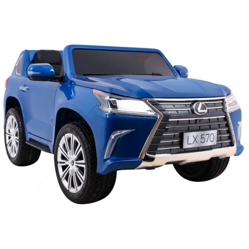 Lexus LX570 Lakierowane Autko dla 2 dzieci Niebieski  SUV + Pilot