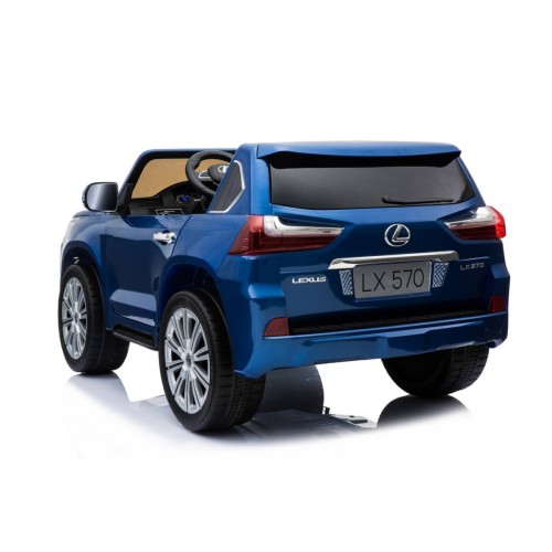 Lexus LX570 Lakierowane Autko dla 2 dzieci Niebieski  SUV + Pilot