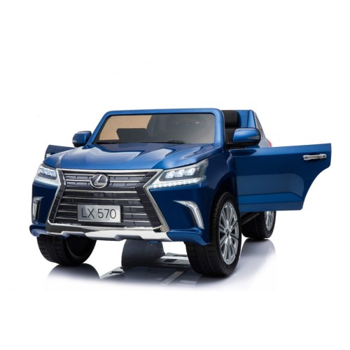Lexus LX570 Lakierowane Autko dla 2 dzieci Niebieski  SUV + Pilot