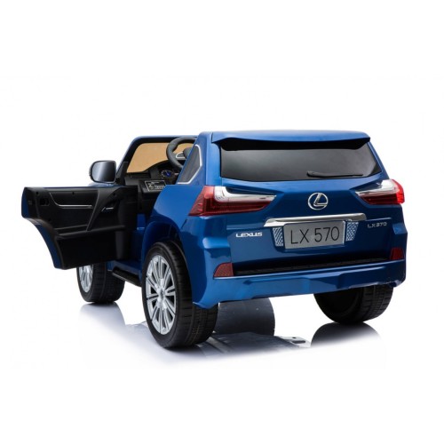 Lexus LX570 Lakierowane Autko dla 2 dzieci Niebieski  SUV + Pilot