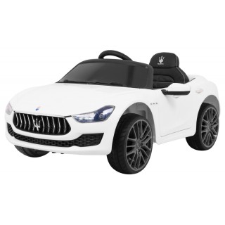 Maserati Ghibli na akumulator dla dzieci Biały + Pilot