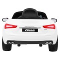 Maserati Ghibli na akumulator dla dzieci Biały + Pilot + Wolny Start + EVA + MP3 USB + LED