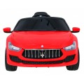 Maserati Ghibli na akumulator dla dzieci Czerwony + Pilot + Wolny Start + EVA + MP3 USB + LED