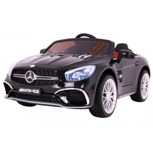 Mercedes AMG SL65 dla dzieci Lakier Czarny + Pilot + Bagażnik + Regulacja siedzenia + MP3 LED + Wolny Start