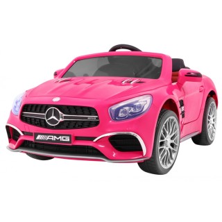 Mercedes AMG SL65 dla dzieci Różowy + Pilot + Bagażnik + Regulacja siedzenia + MP3 LED + Wolny Start