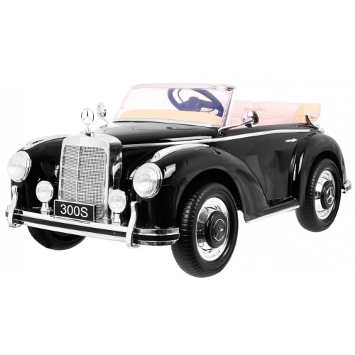 Mercedes Benz 300S Retro dla dzieci Lakier Czarne klasyczne auto