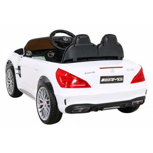 Mercedes Benz AMG SL65 S elektryczny dla dzieci Biały + Pilot