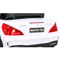 Mercedes Benz AMG SL65 S elektryczny dla dzieci Biały + Pilot + Audio LED + Ekoskóra + EVA + Wolny Start