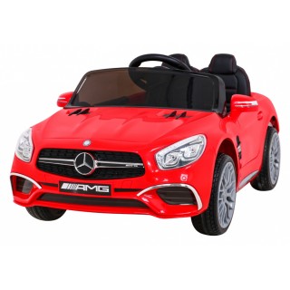 Mercedes Benz AMG SL65 S elektryczny dla dzieci Czerwony + Pilot + Audio LED + Ekoskóra + EVA + Wolny Start