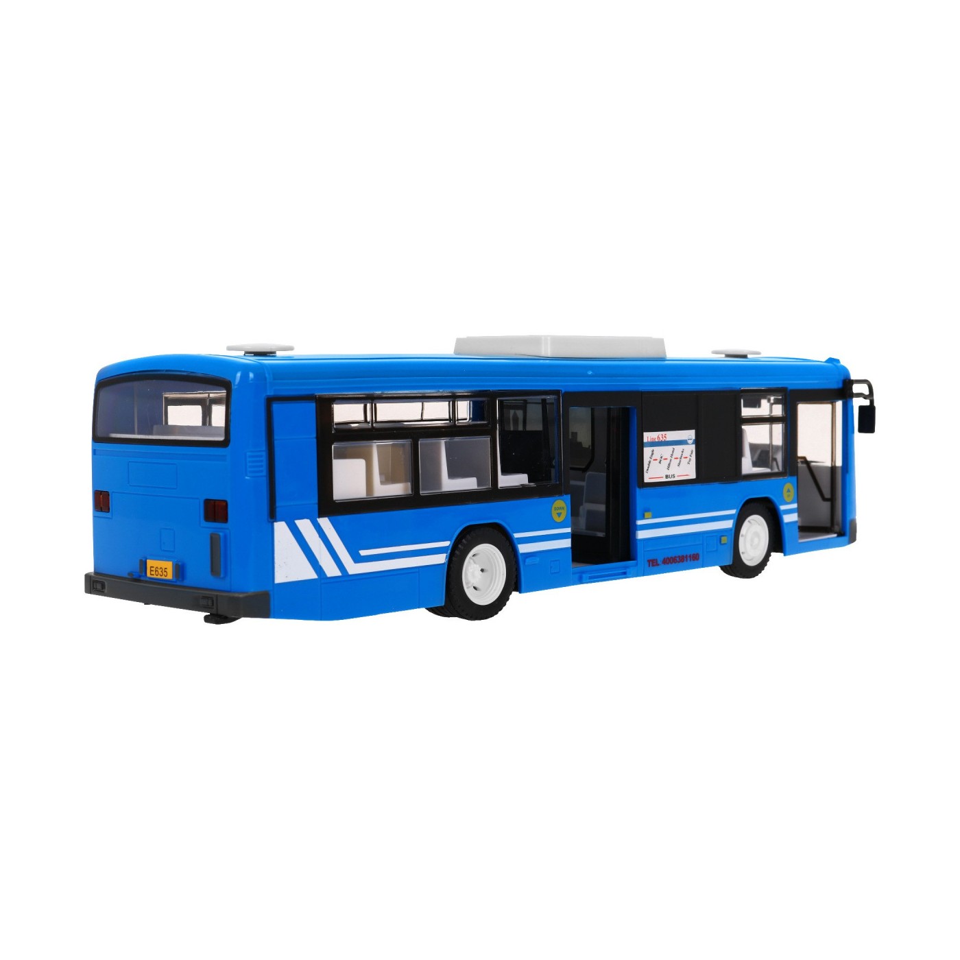 Autobus miejski dla dzieci 6+ Zdalnie sterowany Niebieski 1:20 Ruchome elementy + Dźwięki Światła