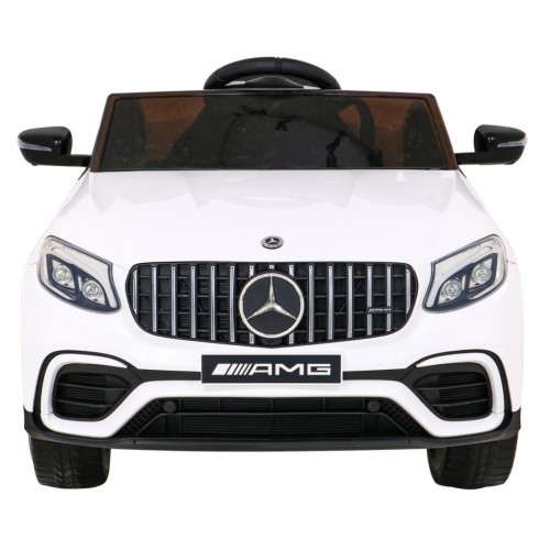 Mercedes Benz GLC63S dla dzieci, Biały SUV + Pilot + Napęd 4x4