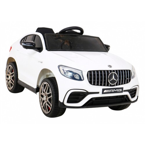 Mercedes Benz GLC63S dla dzieci, Biały SUV + Pilot + Napęd 4x4