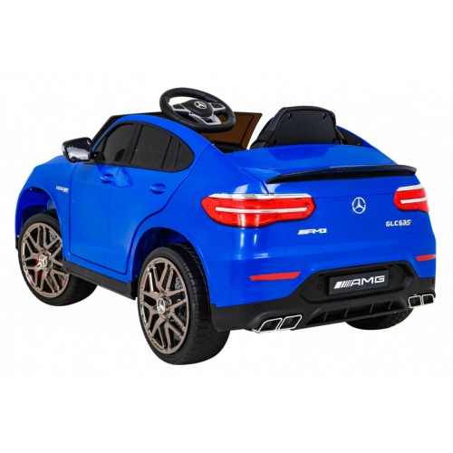 Mercedes Benz GLC63S dla dzieci Niebieski SUV z pilotem