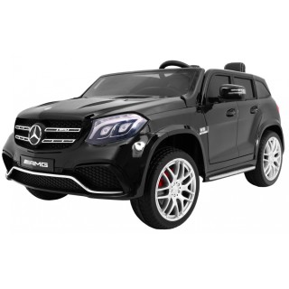 Auto na akumulator Mercedes AMG GLS63 dla dzieci Czarny + Lakierowany + 4x4 + Nawiew powietrza