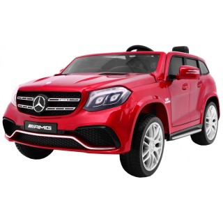 Auto na akumulator Mercedes AMG GLS63 dla dzieci Czerwony SUV + Lakierowany + 4x4