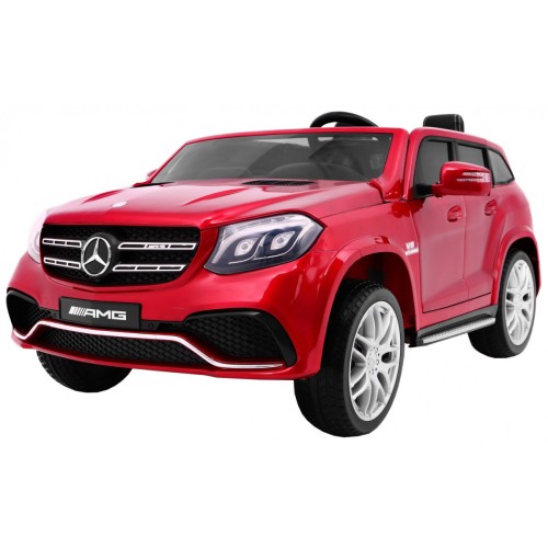 Auto na akumulator Mercedes AMG GLS63 dla dzieci Czerwony SUV + Lakierowany + 4x4