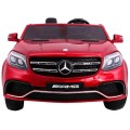 Auto na akumulator Mercedes AMG GLS63 dla dzieci Czerwony SUV + Lakierowany + 4x4