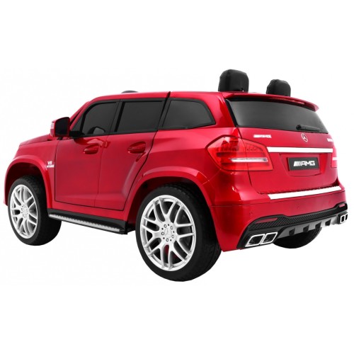 Auto na akumulator Mercedes AMG GLS63 dla dzieci Czerwony SUV + Lakierowany + 4x4