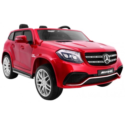 Auto na akumulator Mercedes AMG GLS63 dla dzieci Czerwony SUV + Lakierowany + 4x4