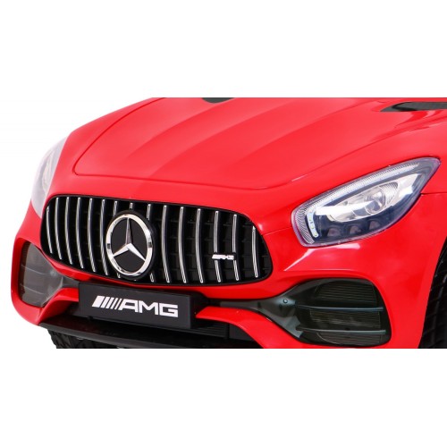 Mercedes Benz GT na akumulator dla dzieci Czerwony + Pilot + Wolny Start + MP3 LED