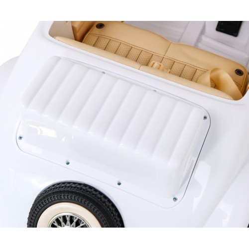 Mercedes Benz Retro 540A dla dzieci Biały + Tryb "Rodzica" + Pilot + Panel audio + LED