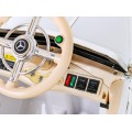 Mercedes Benz Retro 540A dla dzieci Biały + Tryb "Rodzica" + Pilot + Panel audio + LED