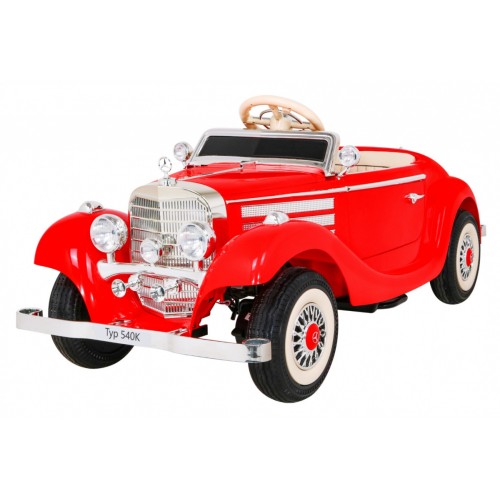 Mercedes Benz Retro 540A dla dzieci Czerwony