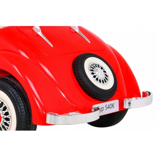 Mercedes Benz Retro 540A dla dzieci Czerwony