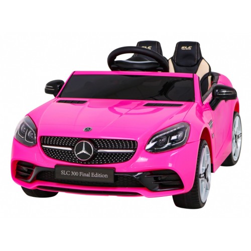 Mercedes Benz SLC300 Auto na akumulator dla dzieci Różowy + Dźwięki MP3 Światła + Pilot + Wolny Start