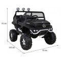 Mercedes Benz Unimog dla dzieci Czarny + Terenowy 4x4