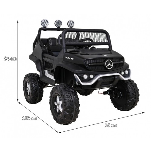 Mercedes Benz Unimog dla dzieci Czarny + Terenowy 4x4