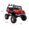 Mercedes Benz Unimog dla dzieci Terenowy Czerwony + Napęd 4x4 + Pilot