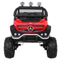 Mercedes Benz Unimog dla dzieci Terenowy Czerwony + Napęd 4x4 + Pilot + Bagażnik + Wolny Start + MP3 LED